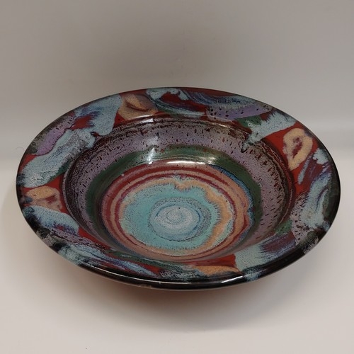 #220712 Bowl Fiesta Red 12x12 $29.50 at Hunter Wolff Gallery
